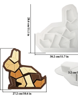 Silicone Rabbit Puzzle Mould